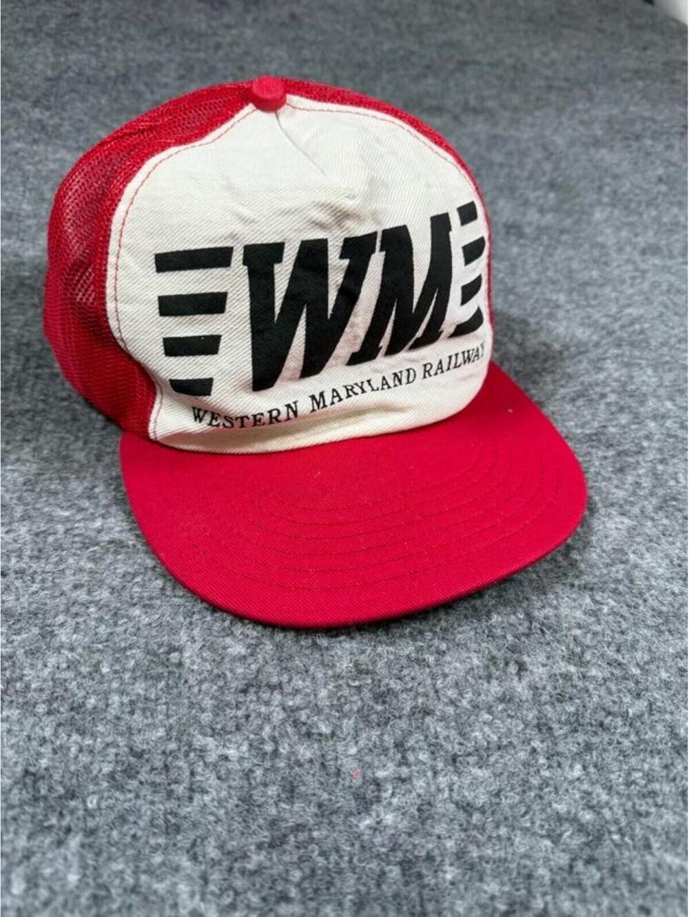 Challenger Caps Red and White Trucker Hat Made in USA